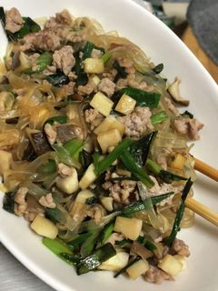 豚ひき肉と春雨のオイスター炒め-レシピのメイン写真
