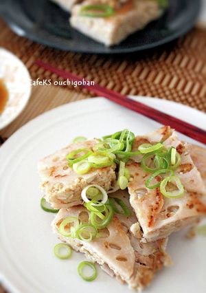 【オートミール】かんたん、蓮根挟み焼き-レシピのメイン写真