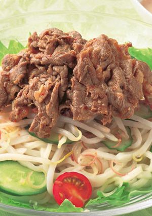 ピリ辛サラダうどん-レシピのメイン写真