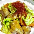 春キャベツと鶏モモのピリ辛味噌炒め
