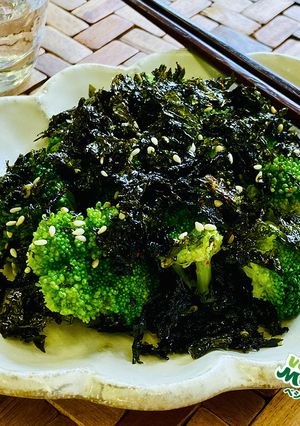 ブロッコリーと韓国海苔のおつまみ-レシピのメイン写真