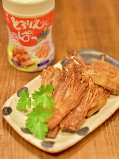 えのきの竜田揚げ風サクサク焼きおつまみに-レシピのメイン写真