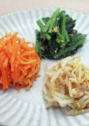 にんにくしょうゆ漬けで作る３種のナムル-レシピのメイン写真