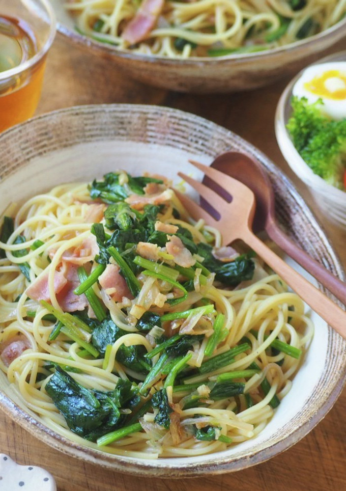 簡単美味しい♪ほうれん草の和風パスタ-レシピのメイン写真