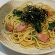 ソーセージとほうれん草の和風パスタ