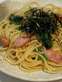 ソーセージとほうれん草の和風パスタ-レシピのメイン写真
