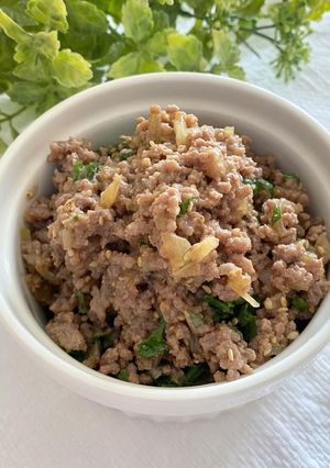 牛ひき肉と大葉のそぼろ-レシピのメイン写真
