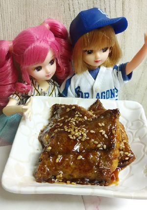 リカちゃん♡カレイの唐揚げ*赤味噌タレ-レシピのメイン写真
