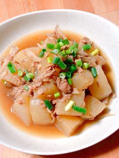 【電気圧力鍋】ツナ缶と大根の煮物-レシピのメイン写真