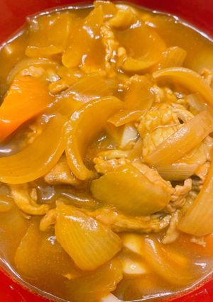 昨日の残りのカレーで◎簡単カレーうどん-レシピのメイン写真