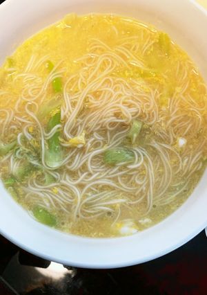 寒い日の子供ご飯。卵にゅうめん-レシピのメイン写真