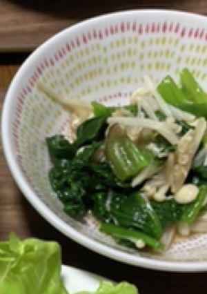 えのきとほうれん草のめんつゆ和え-レシピのメイン写真