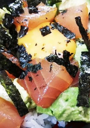 漬けマグロアボカド丼-レシピのメイン写真