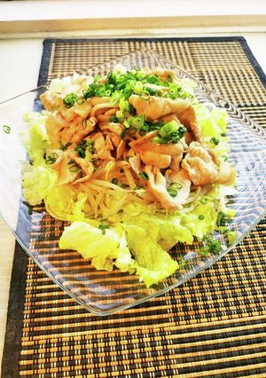 TVでやってたキムタク飯～豚もやしレタス-レシピのメイン写真