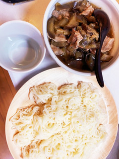 ナスと豚肉の素麺-レシピのメイン写真