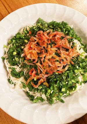 桜エビとニラのうまそうめん-レシピのメイン写真