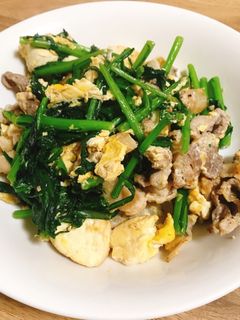 春菊チャンプルー-レシピのメイン写真