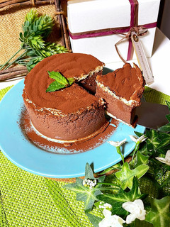 チョコババロアケーキ-レシピのメイン写真