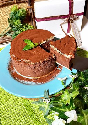 チョコババロアケーキ-レシピのメイン写真