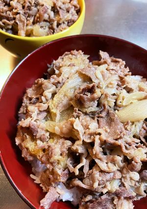 玉ねぎたっぷり牛丼!!-レシピのメイン写真