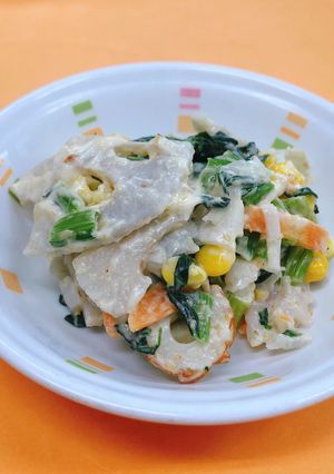 れんこんのシャキシャキ和え☆給食メニュー-レシピのメイン写真