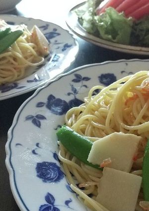 桜えびとたけのこのパスタ-レシピのメイン写真