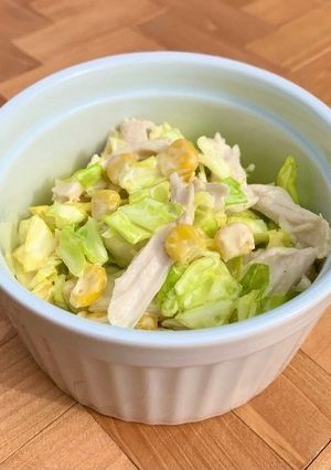 【学生】鶏ささみとキャベツのサラダ-レシピのメイン写真