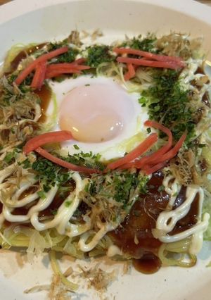 ホットサンドメーカーで激安お好み焼きそば-レシピのメイン写真
