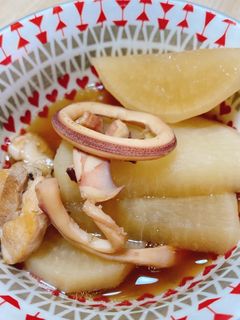 ♡イカと大根と鶏肉の煮物♡-レシピのメイン写真
