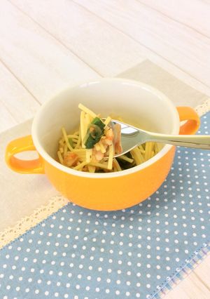 【離乳食完了期】エビパスタ-レシピのメイン写真