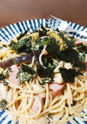 ★サバ缶ネギのペペロンチーノ★-レシピのメイン写真
