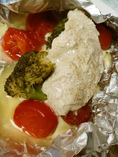 ホイルで!鶏むね肉のチーズ蒸し-レシピのメイン写真