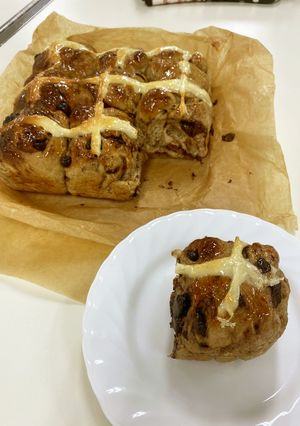 チョコチップ入りホットクロスバンズ-レシピのメイン写真
