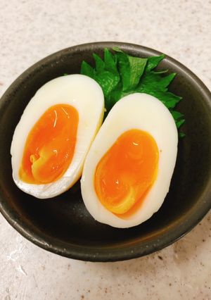 朝漬けて夜食べれる♪ゆで卵の塩麹漬け-レシピのメイン写真