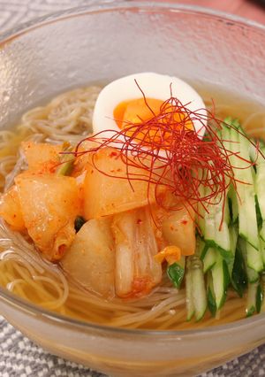 梨キムチの韓国風冷麺-レシピのメイン写真