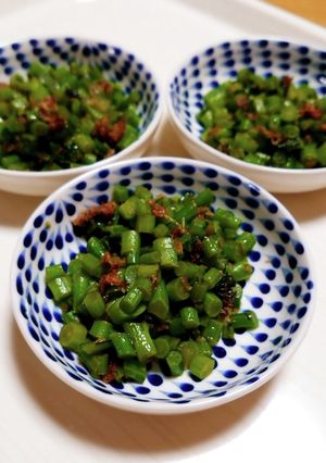 のらぼう菜の茎のおかか炒め-レシピのメイン写真