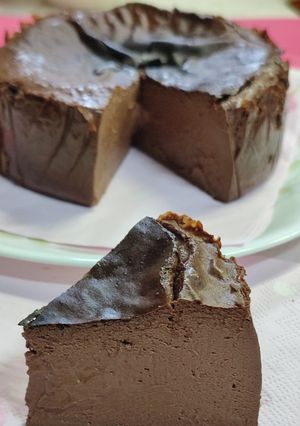 ビターなバスク風チーズケーキ（ココア）-レシピのメイン写真