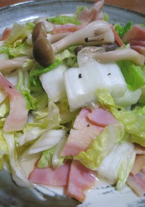 白菜（キャベツ）とベーコンのレンジ蒸し-レシピのメイン写真