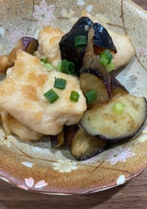 ナスと鶏胸肉の大根おろぽんがけ-レシピのメイン写真