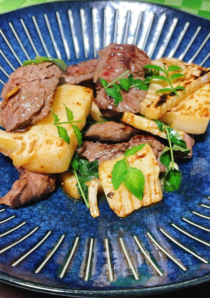 牛肉と筍の木の芽バター醤油炒め-レシピのメイン写真