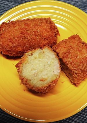 じゃがいも玉ねぎツナのとろとろコロッケ♪-レシピのメイン写真