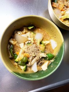 レンジ肉無豆腐簡単プルコギ味野菜炒め-レシピのメイン写真