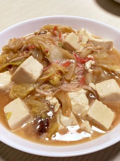 白菜とカニカマと豆腐のとろとろ煮-レシピのメイン写真