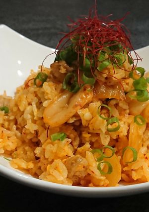 パラしっとり。豚キムチマヨチャーハン-レシピのメイン写真