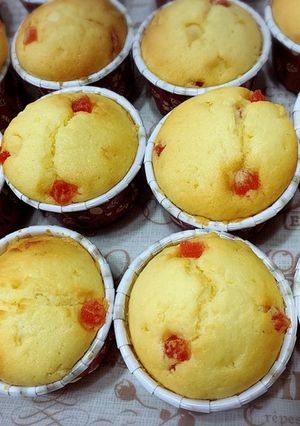 いちごとホワイトチョコチップのマフィン-レシピのメイン写真