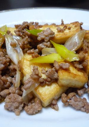 ねぎとひき肉のいり豆腐風-レシピのメイン写真