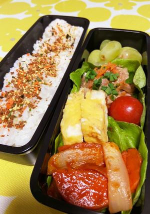 息子の弁当　4/12-レシピのメイン写真