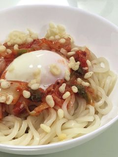 即席キムチうどん-レシピのメイン写真