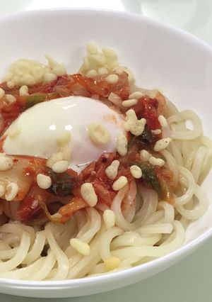 即席キムチうどん-レシピのメイン写真