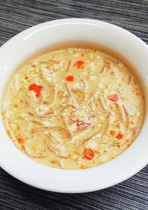 旨辛濃厚♪担々春雨豆乳スープ-レシピのメイン写真